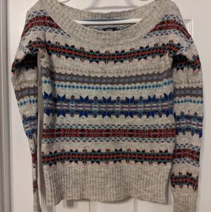 American eagle fair isle sweater